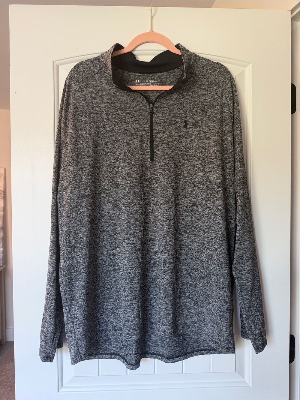 Under Armour Men’s Quarter-Zip Heathered Gray Performance Pullover